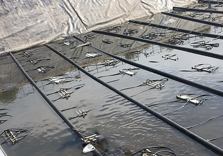 山東紙廠提升式旋流曝氣系統